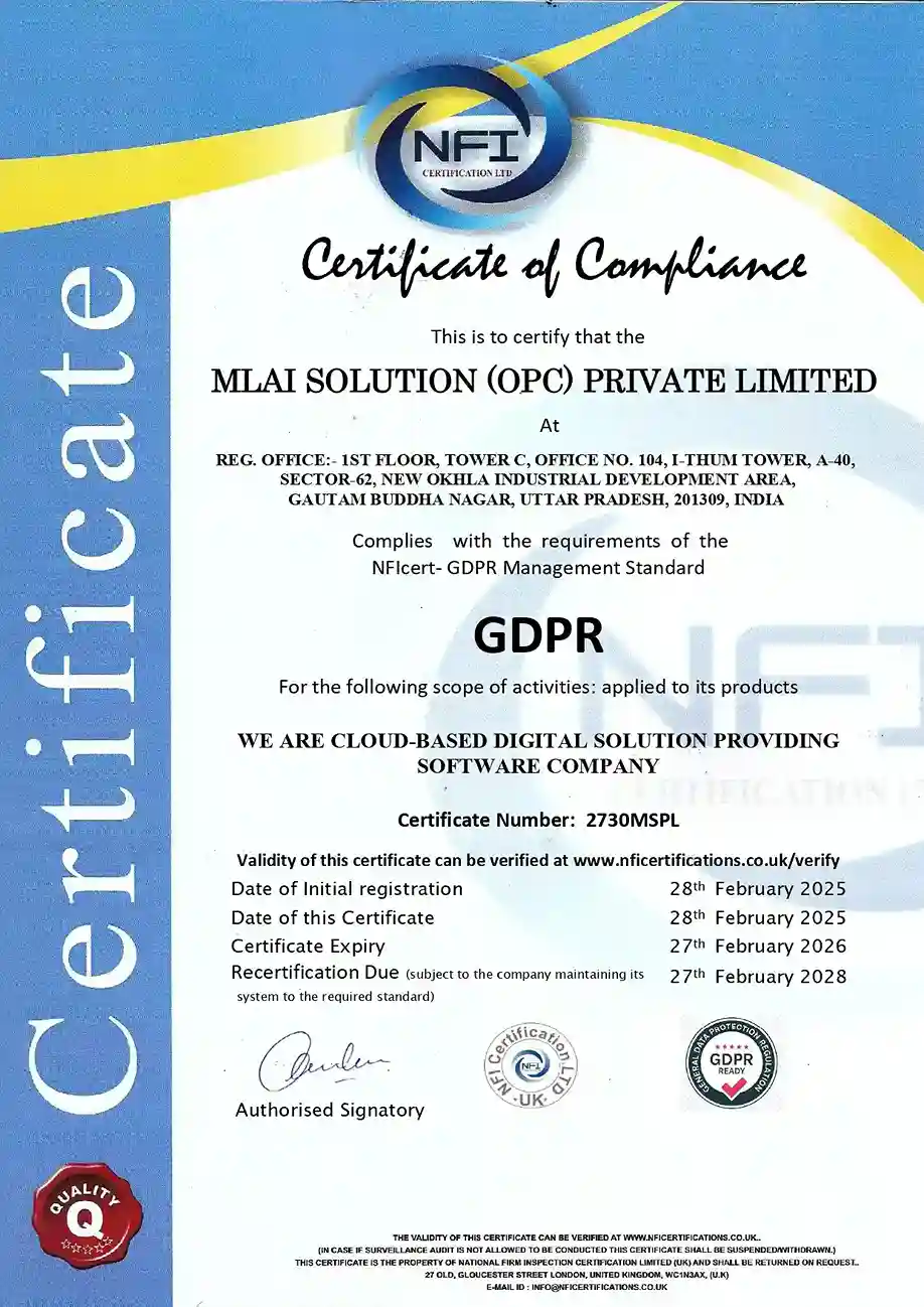 MLAI-SOLUTION-(OPC)-PRIVATE-LIMITED-GDPR-CERTIFICATION