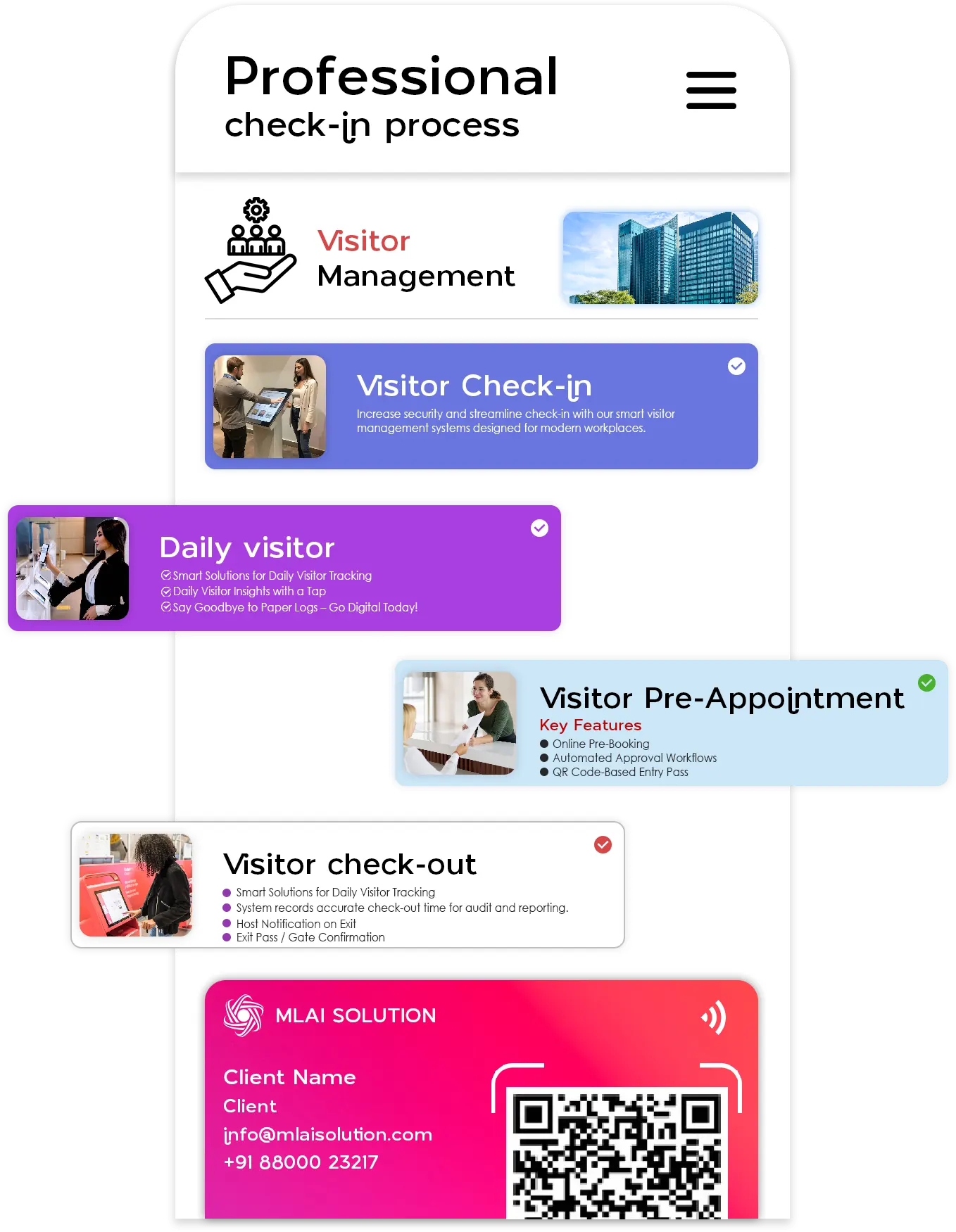Visitor Management System Check In Process